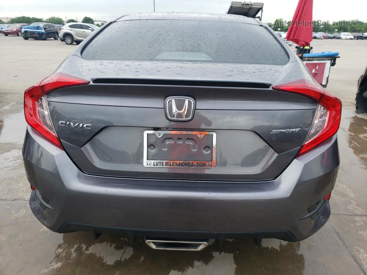 2020 Honda Civic Sport Gray vin: 19XFC2F84LE020614