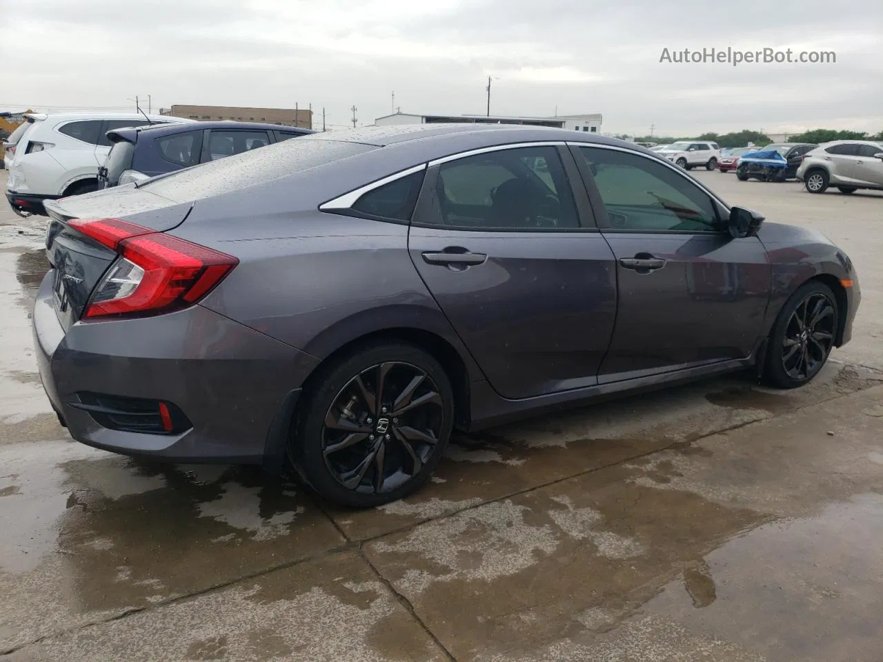 2020 Honda Civic Sport Gray vin: 19XFC2F84LE020614