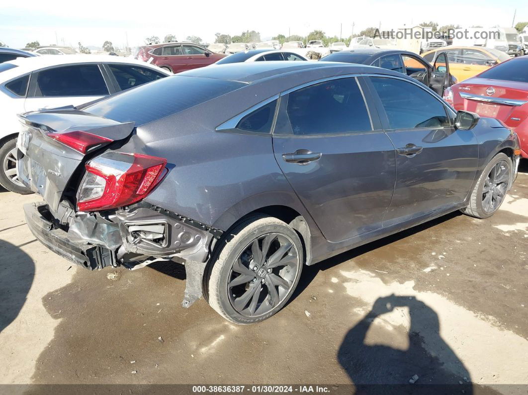 2020 Honda Civic Sport Серый vin: 19XFC2F84LE202359