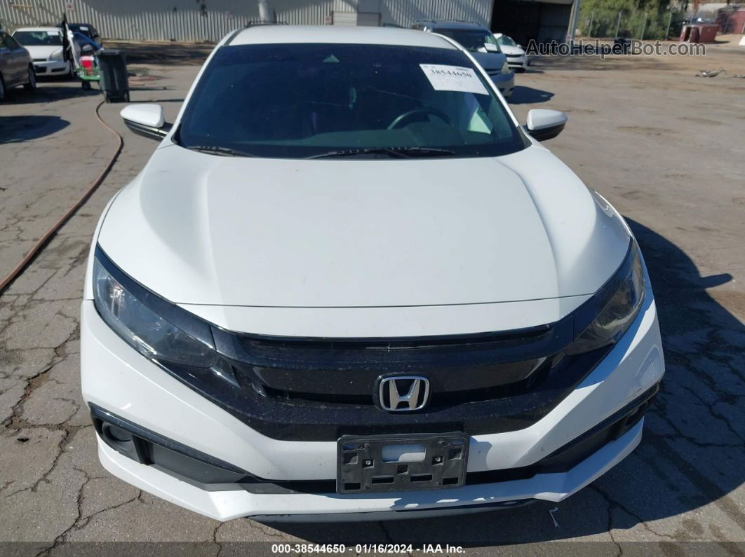 2020 Honda Civic Sport White vin: 19XFC2F84LE204922