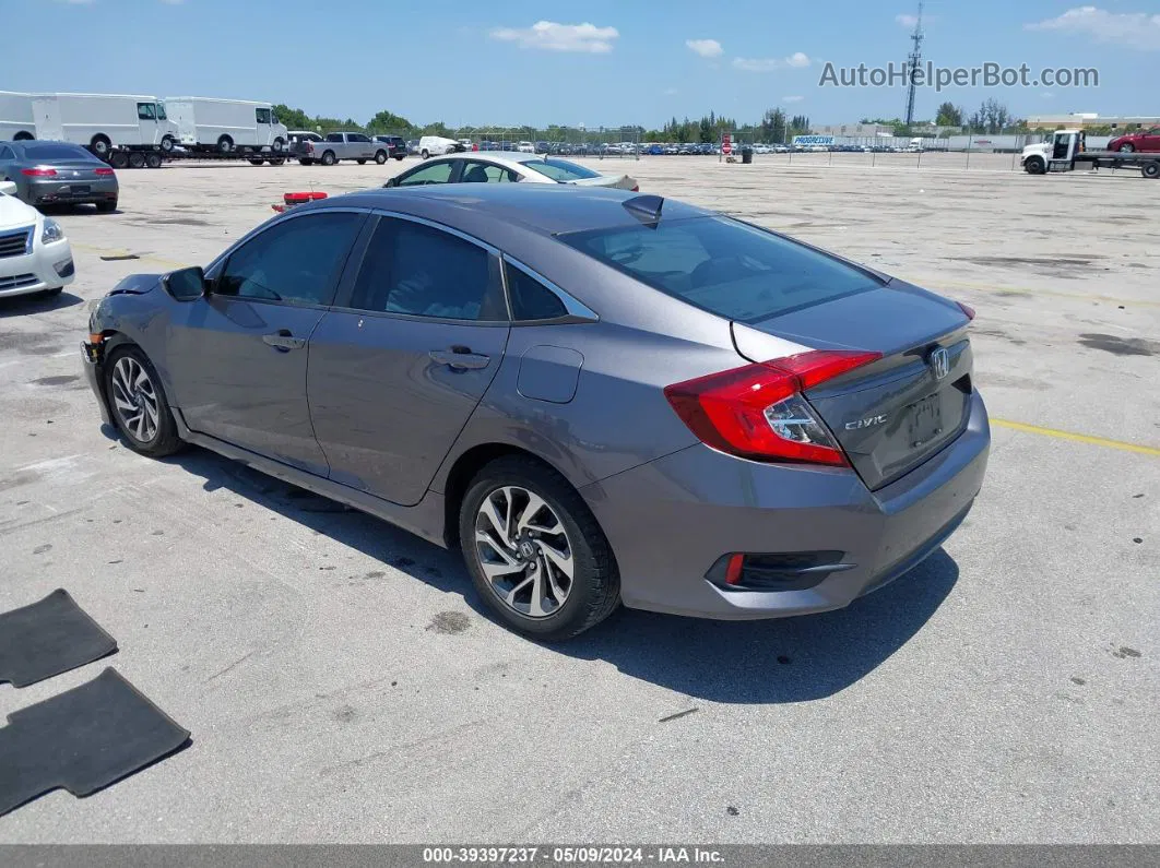 2017 Honda Civic Ex Gray vin: 19XFC2F85HE059042