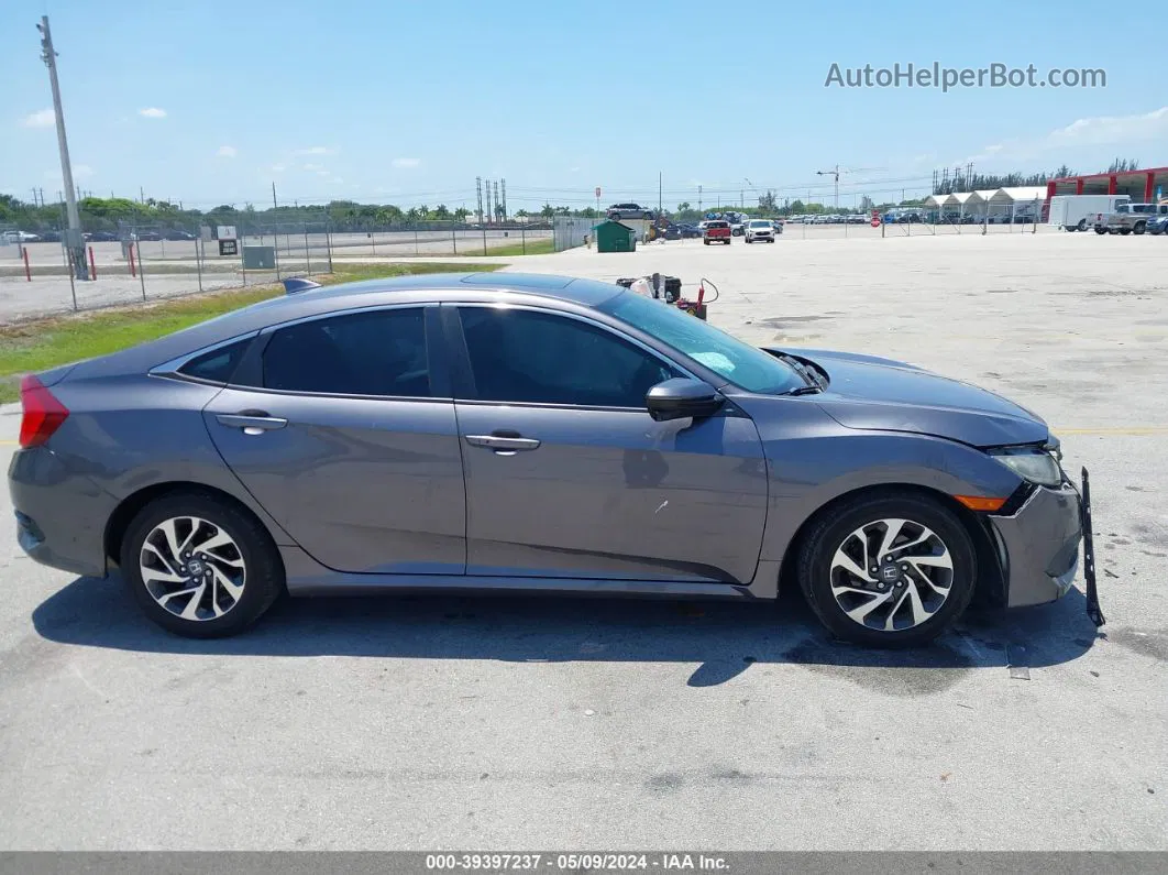 2017 Honda Civic Ex Gray vin: 19XFC2F85HE059042