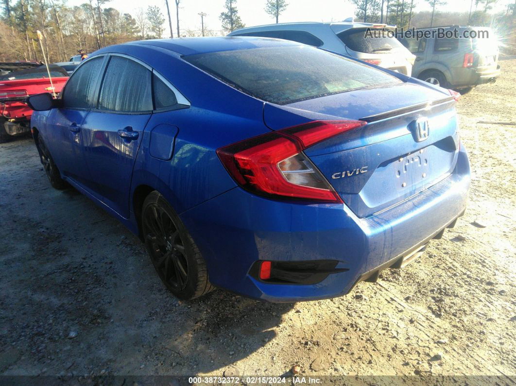 2019 Honda Civic Sport Синий vin: 19XFC2F85KE038070