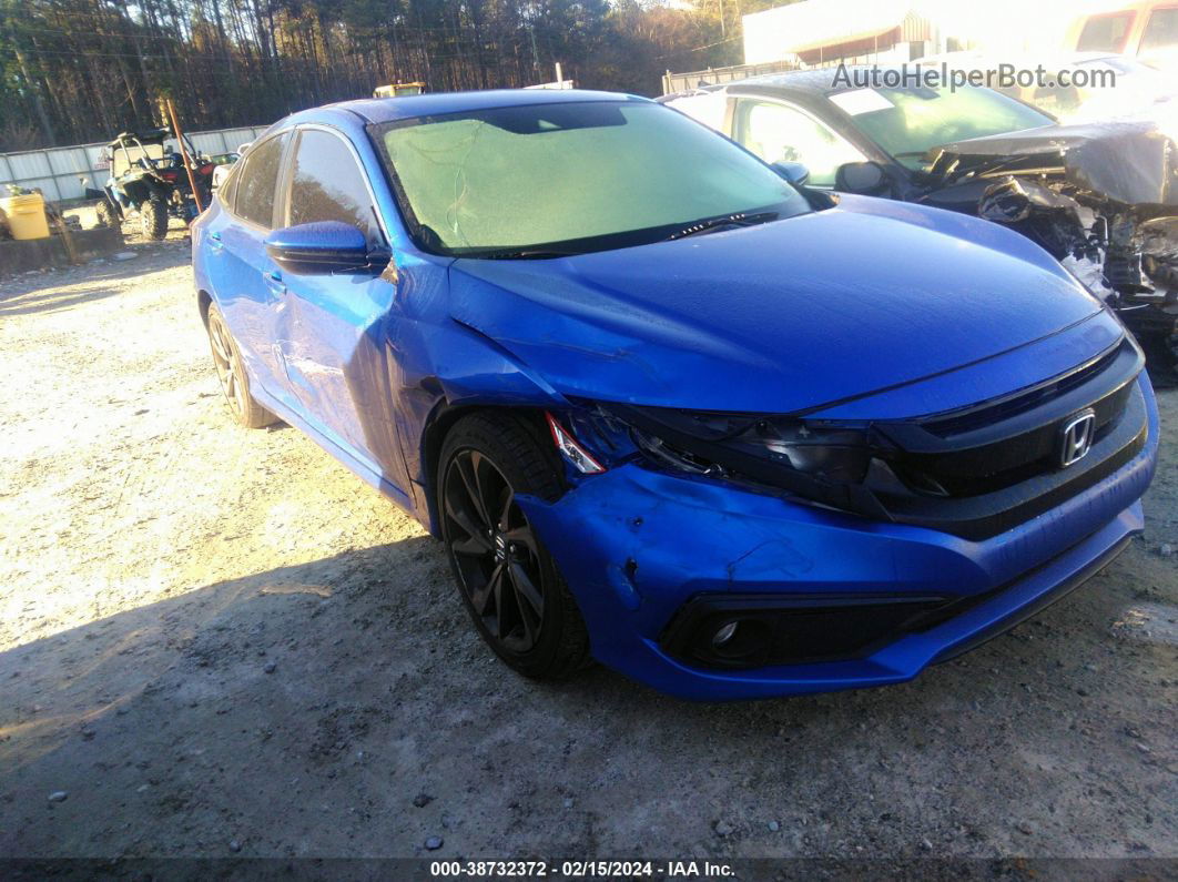 2019 Honda Civic Sport Blue vin: 19XFC2F85KE038070