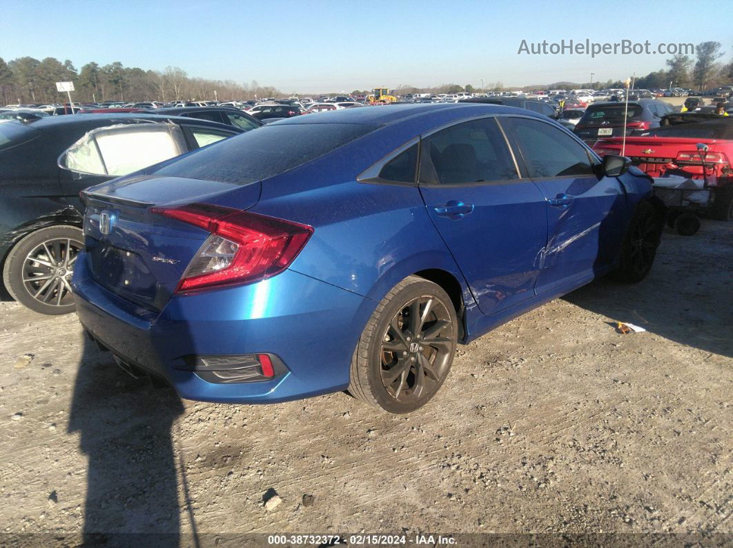 2019 Honda Civic Sport Синий vin: 19XFC2F85KE038070