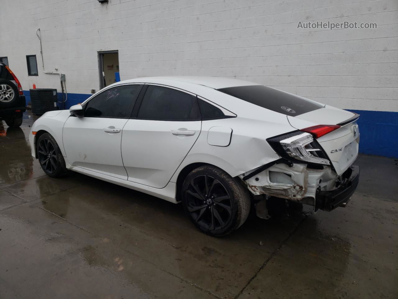 2019 Honda Civic Sport White vin: 19XFC2F85KE045262