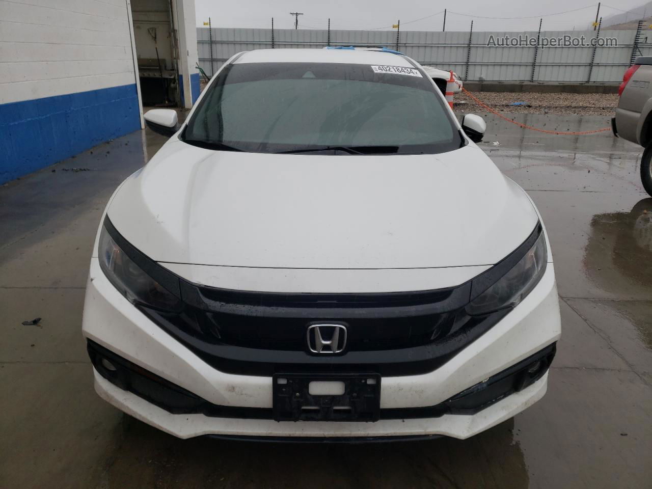 2019 Honda Civic Sport Белый vin: 19XFC2F85KE045262