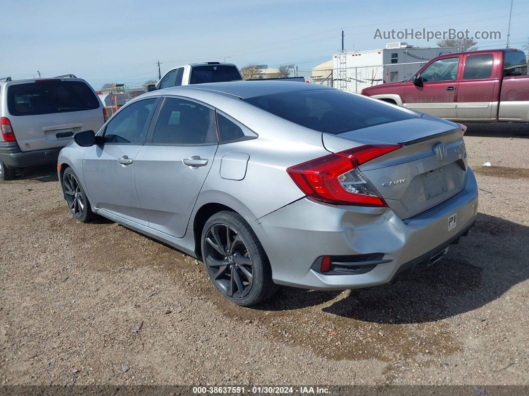 2019 Honda Civic Sport Silver vin: 19XFC2F85KE046461