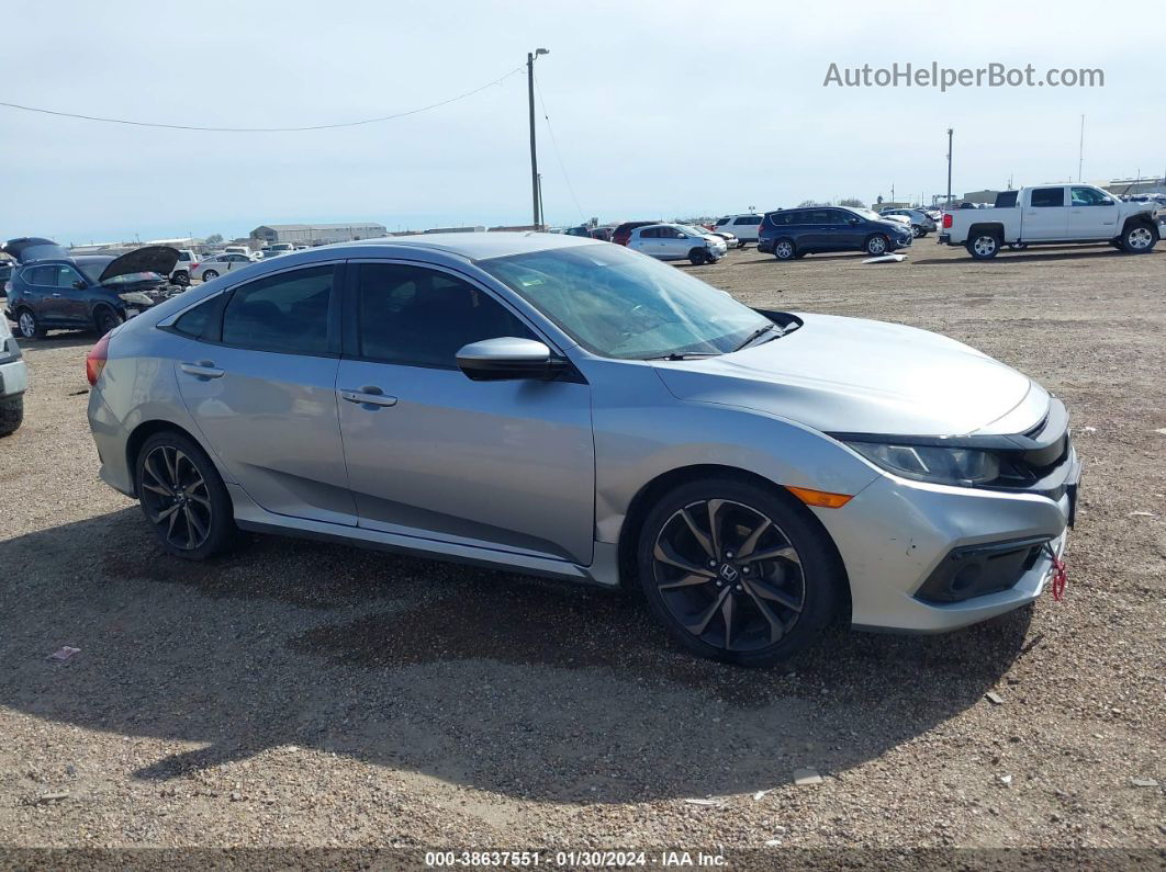 2019 Honda Civic Sport Silver vin: 19XFC2F85KE046461