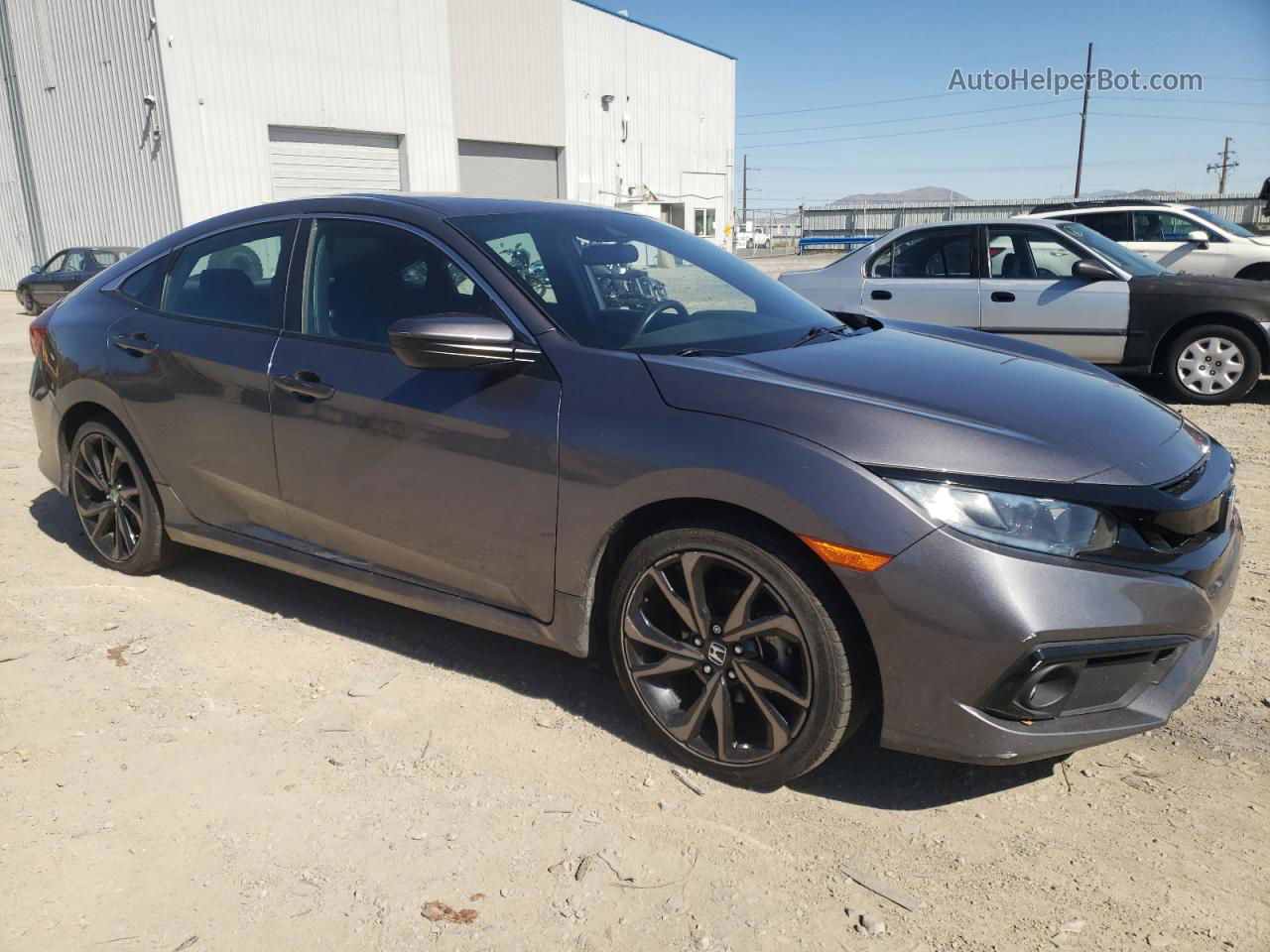 2019 Honda Civic Sport Gray vin: 19XFC2F85KE209187