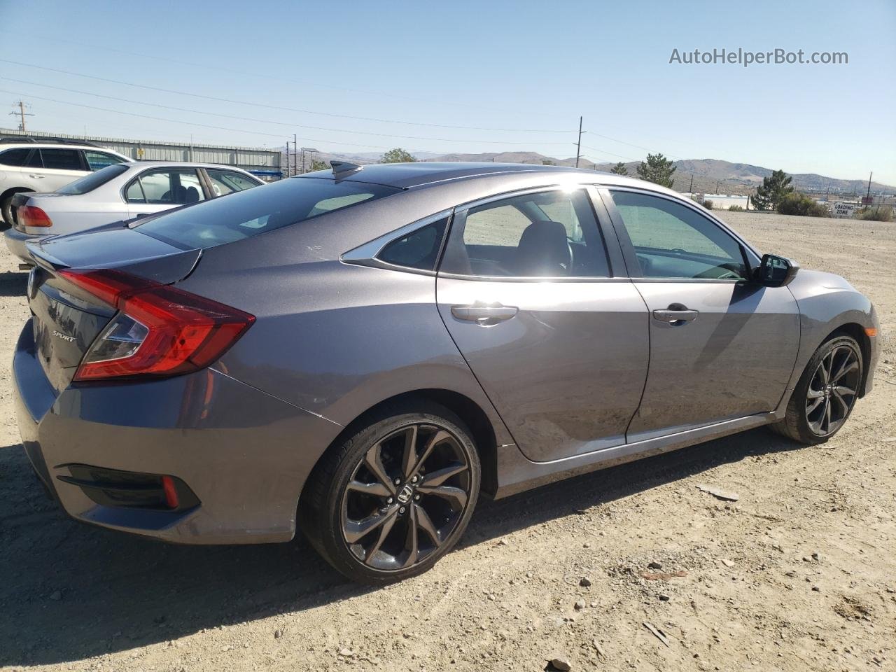 2019 Honda Civic Sport Серый vin: 19XFC2F85KE209187