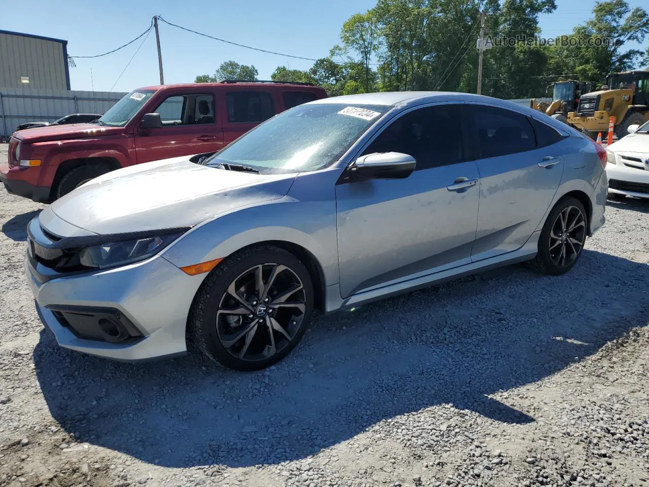 2020 Honda Civic Sport Silver vin: 19XFC2F85LE021190