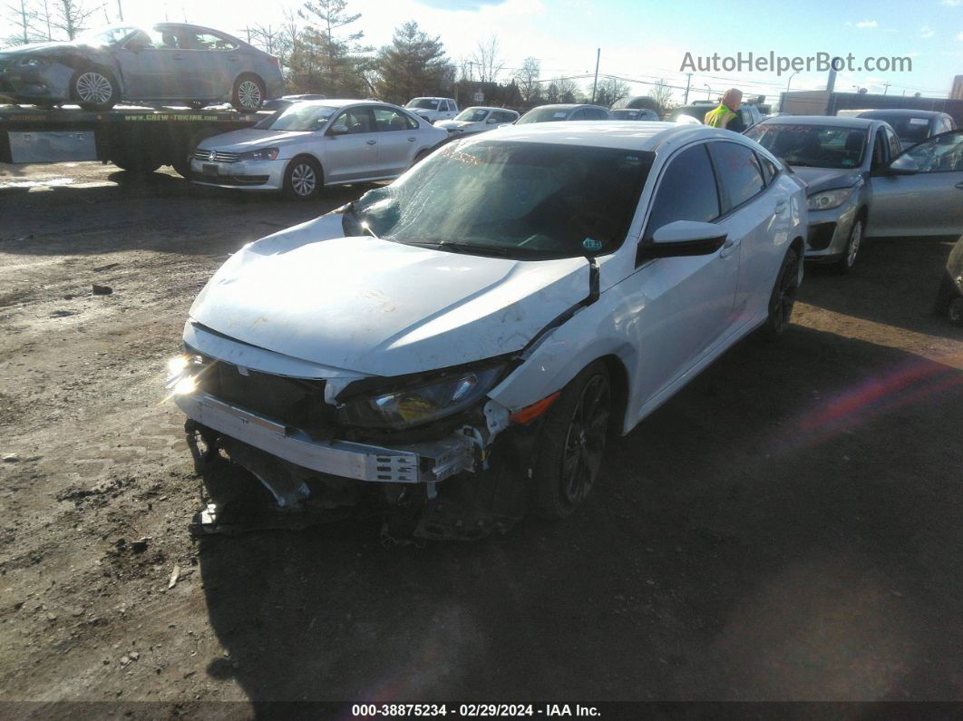 2020 Honda Civic Sport White vin: 19XFC2F85LE212771