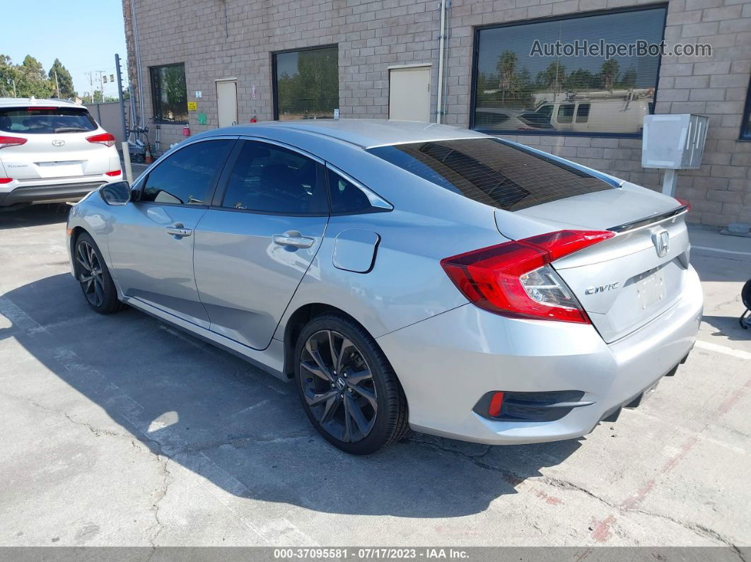 2019 Honda Civic Sedan Sport Silver vin: 19XFC2F86KE208646