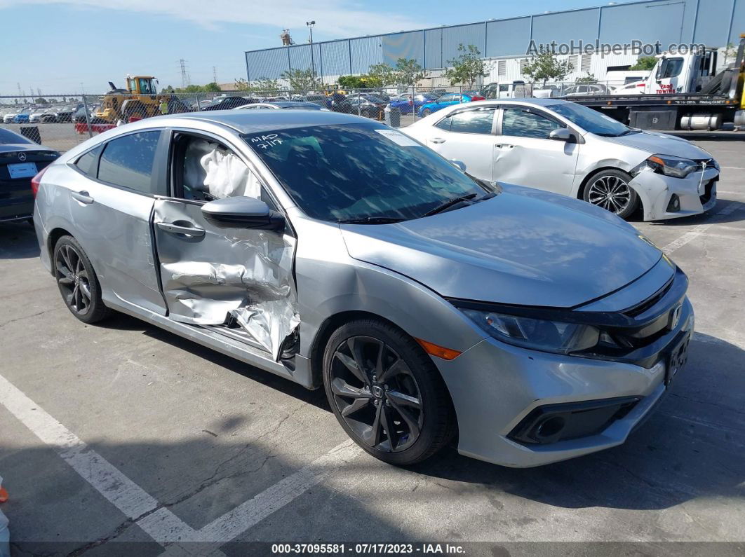 2019 Honda Civic Sedan Sport Silver vin: 19XFC2F86KE208646