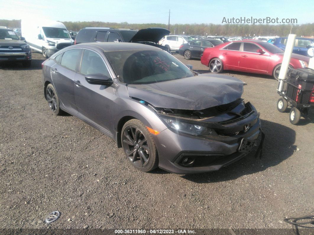 2020 Honda Civic Sedan Sport Серый vin: 19XFC2F86LE214500