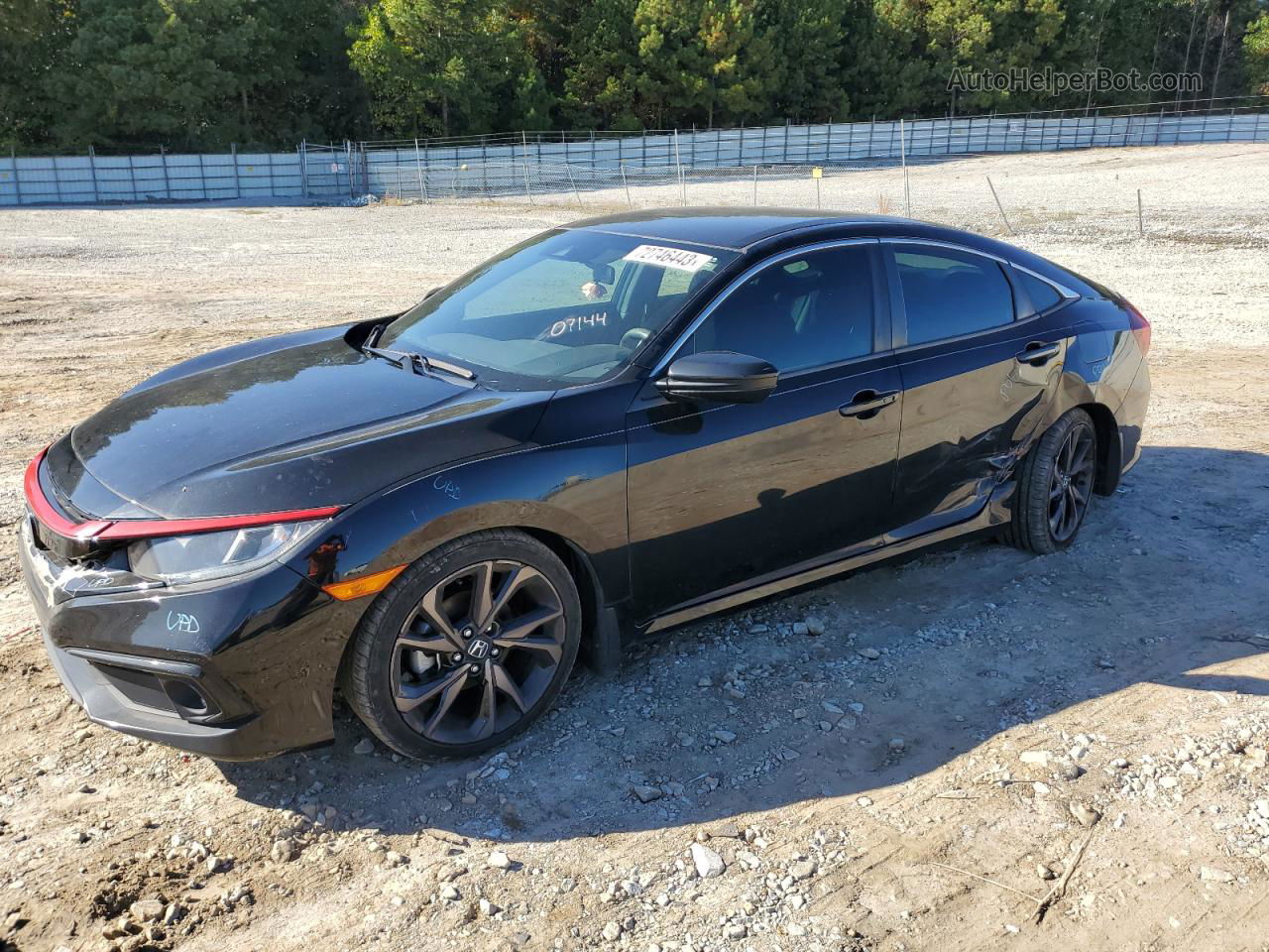 2019 Honda Civic Sport Black vin: 19XFC2F87KE007144