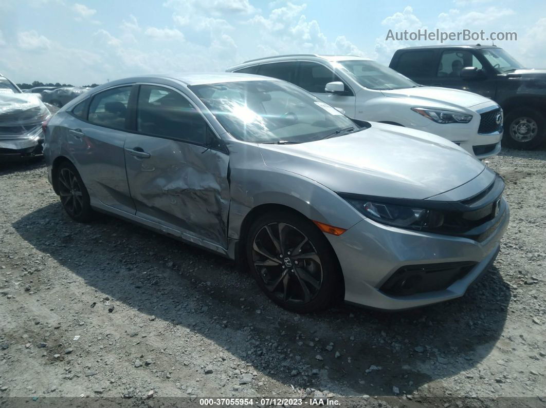 2019 Honda Civic Sedan Sport Серый vin: 19XFC2F87KE025580