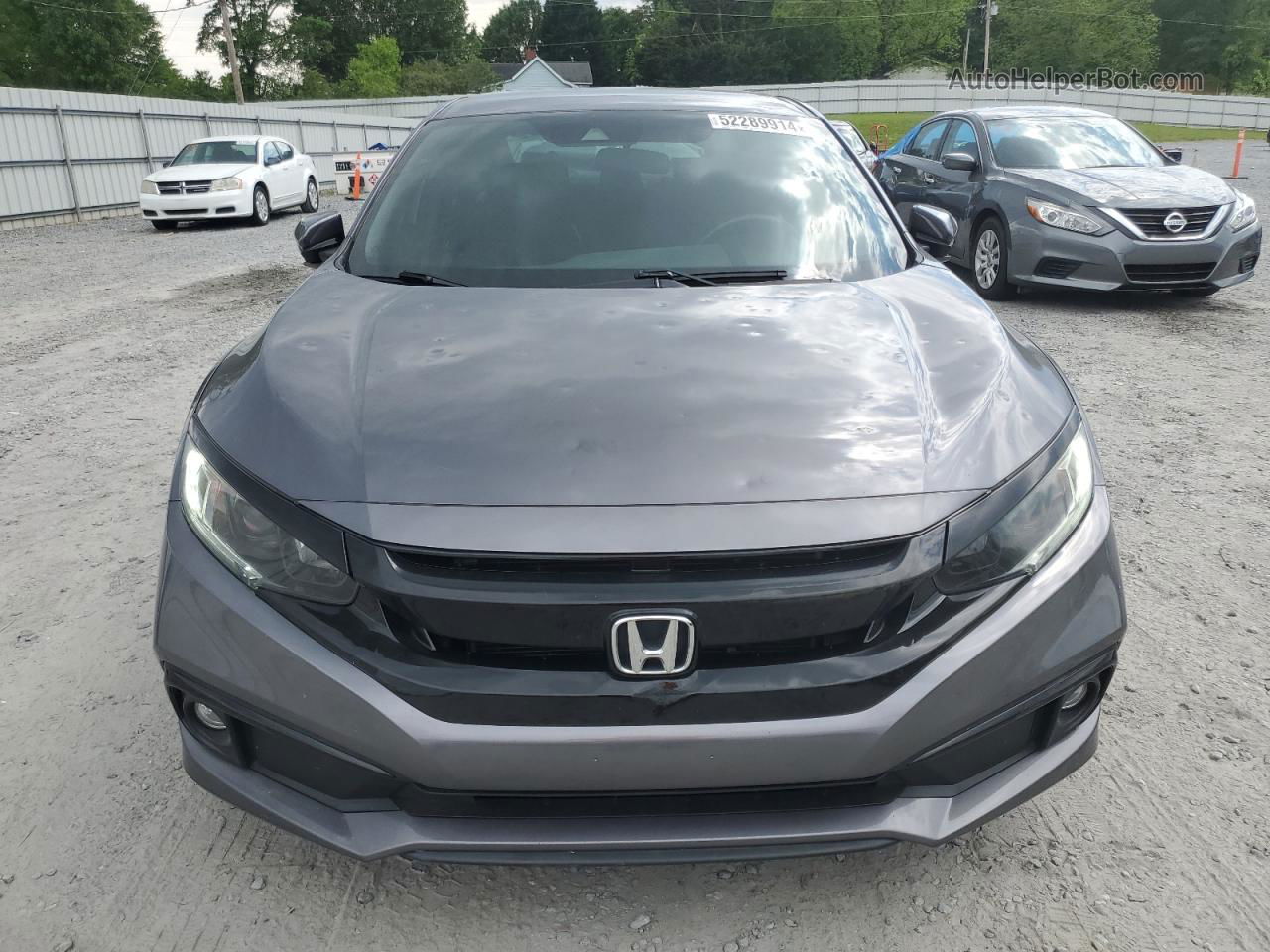 2019 Honda Civic Sport Gray vin: 19XFC2F87KE033470