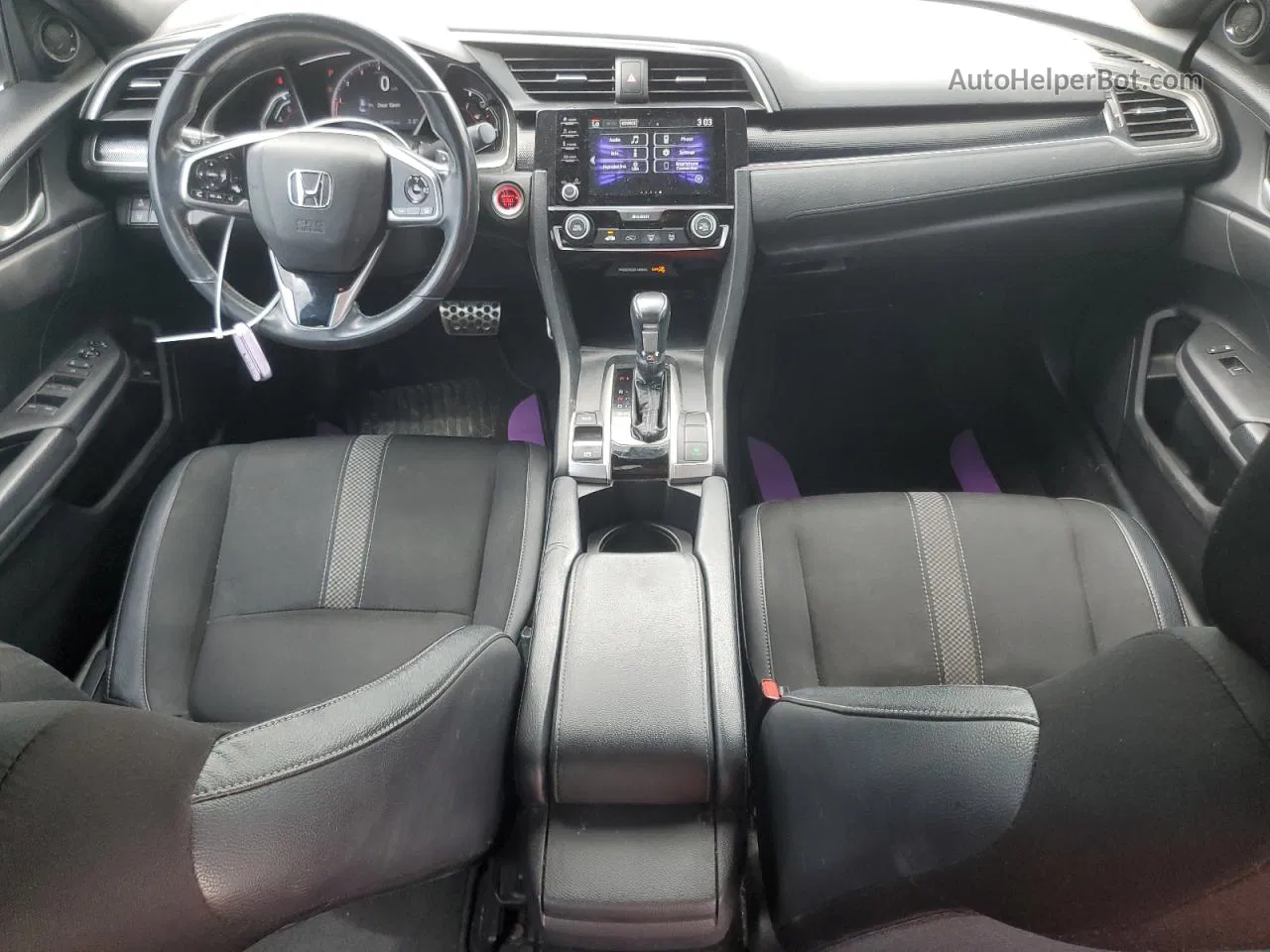 2019 Honda Civic Sport Gray vin: 19XFC2F87KE033470