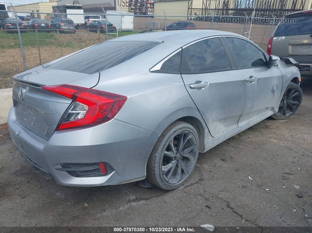 2020 Honda Civic Sport  Silver vin: 19XFC2F87LE025726