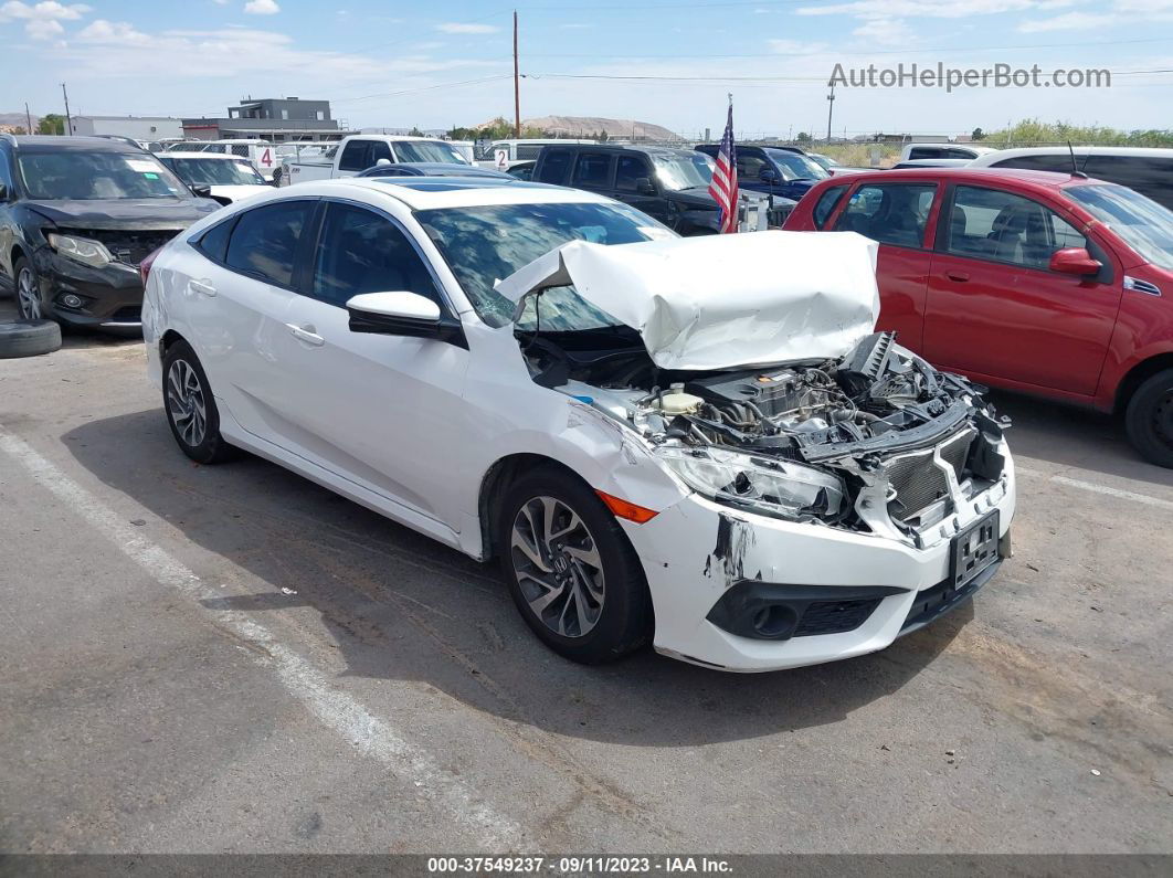 2017 Honda Civic Ex White vin: 19XFC2F88HE075364