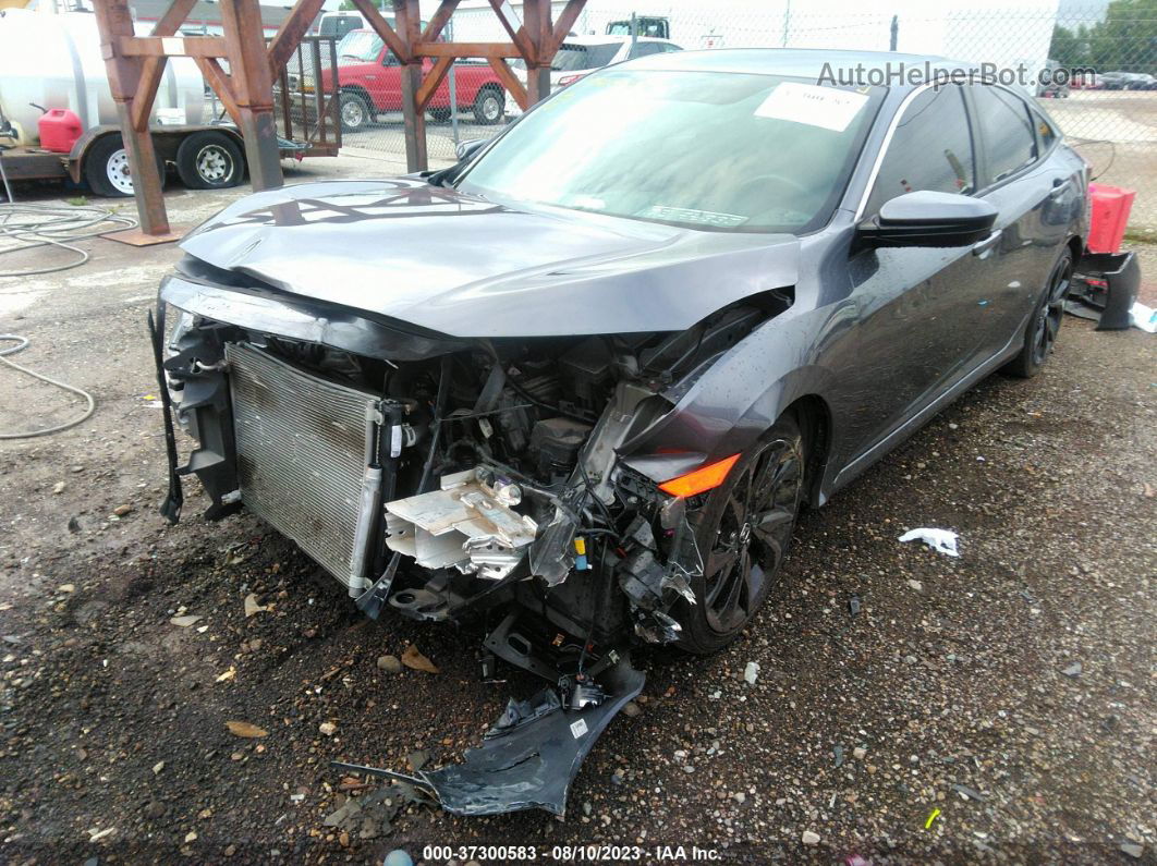 2019 Honda Civic Sport Gray vin: 19XFC2F88KE002616