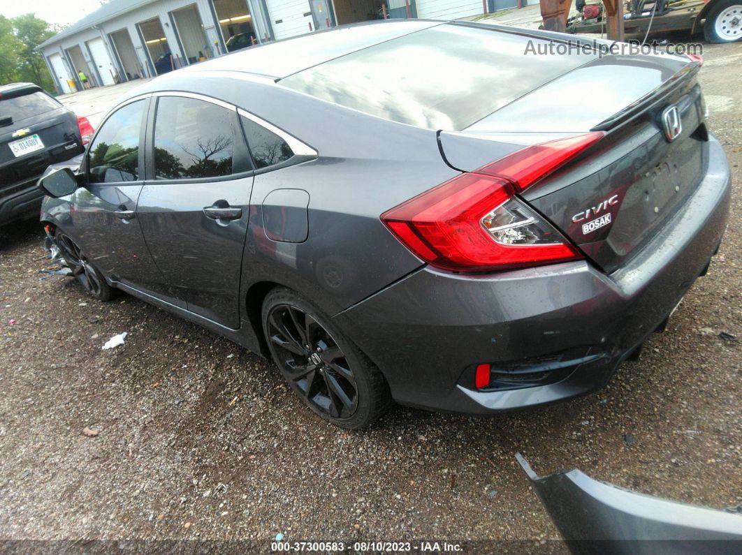 2019 Honda Civic Sport Gray vin: 19XFC2F88KE002616