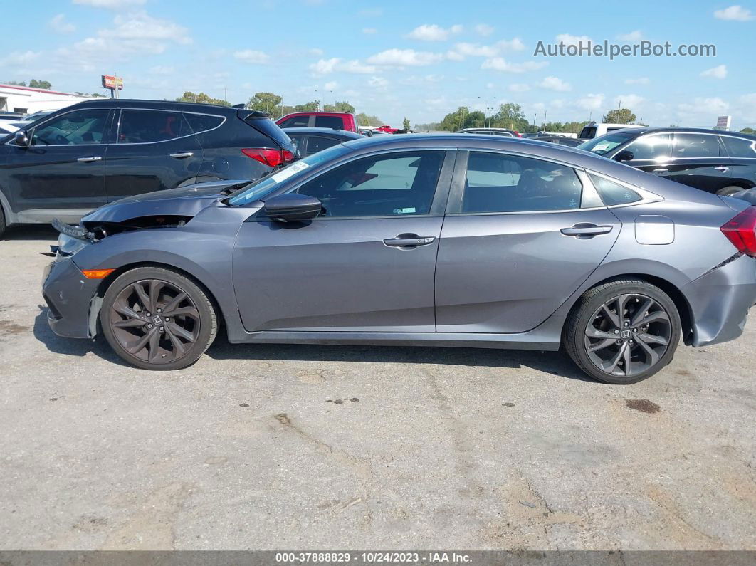 2019 Honda Civic Sport Gray vin: 19XFC2F88KE004057