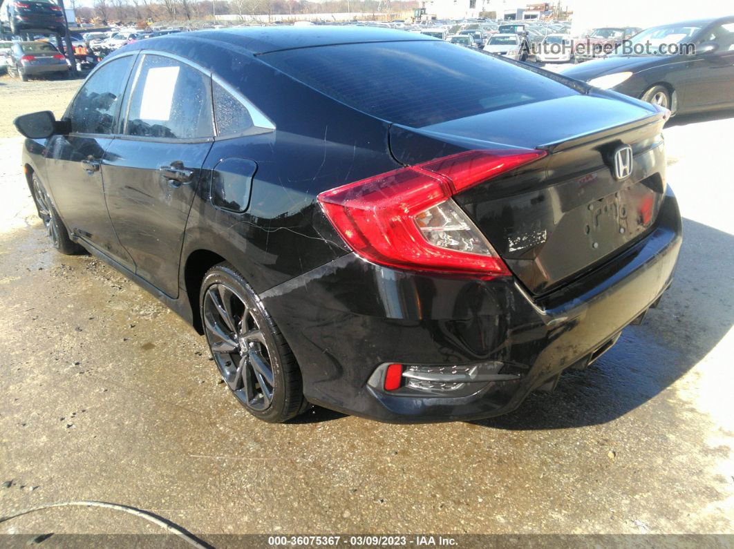 2020 Honda Civic Sedan Sport Black vin: 19XFC2F88LE211758