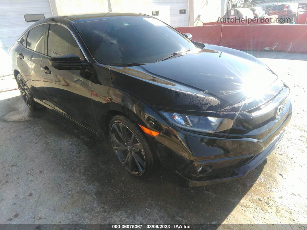 2020 Honda Civic Sedan Sport Black vin: 19XFC2F88LE211758