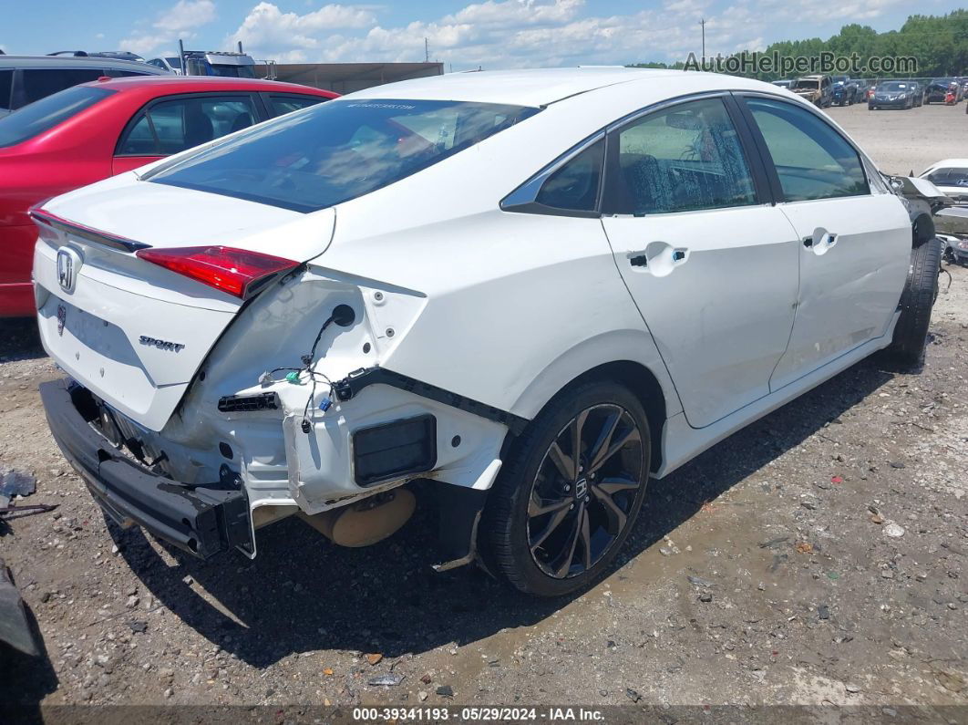 2019 Honda Civic Sport White vin: 19XFC2F89KE026858