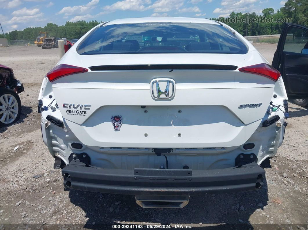 2019 Honda Civic Sport White vin: 19XFC2F89KE026858