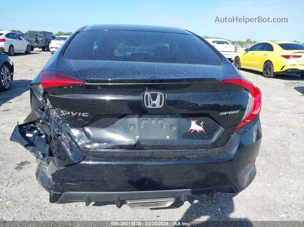 2019 Honda Civic Sport Черный vin: 19XFC2F89KE045605