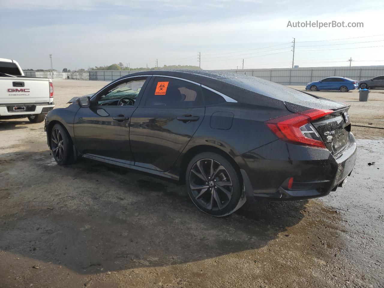 2019 Honda Civic Sport Черный vin: 19XFC2F89KE051338