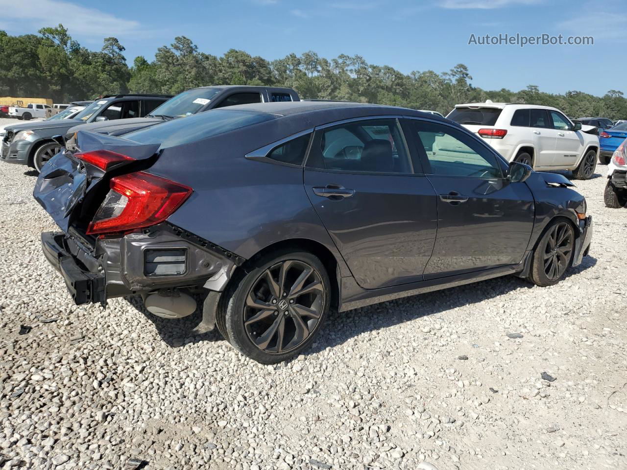 2020 Honda Civic Sport Gray vin: 19XFC2F89LE001525