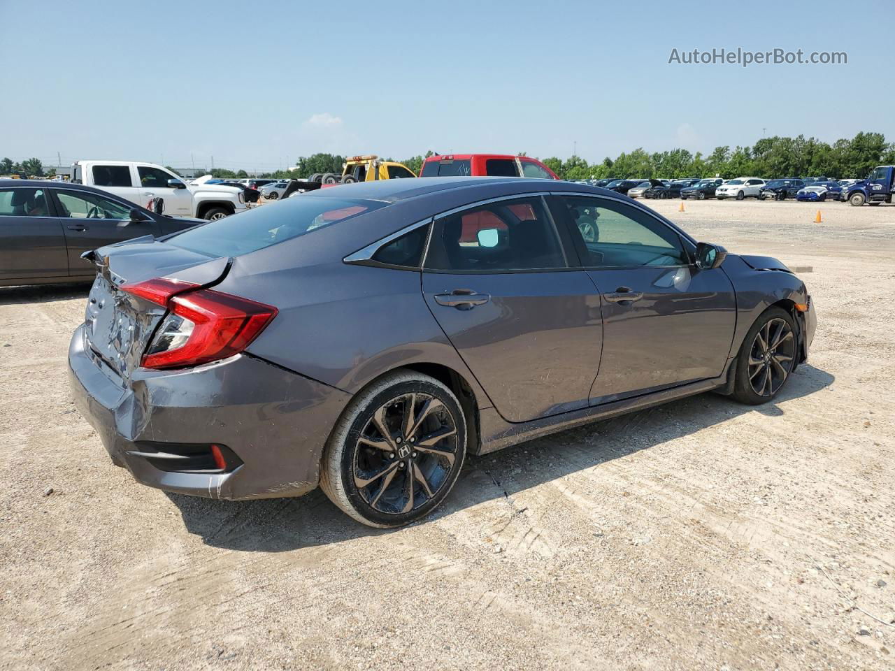 2020 Honda Civic Sport Gray vin: 19XFC2F89LE001525