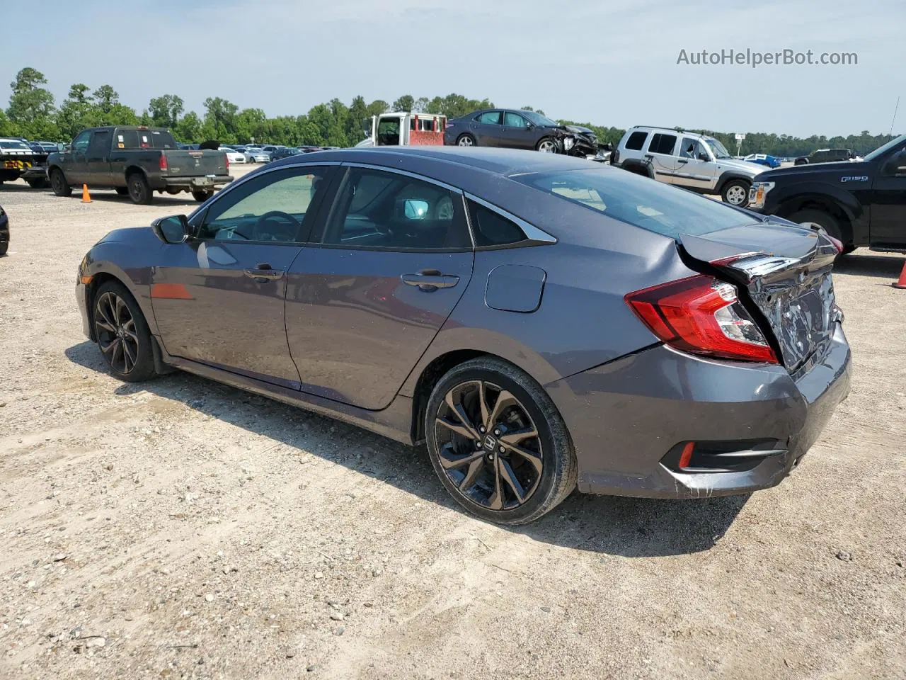 2020 Honda Civic Sport Gray vin: 19XFC2F89LE001525