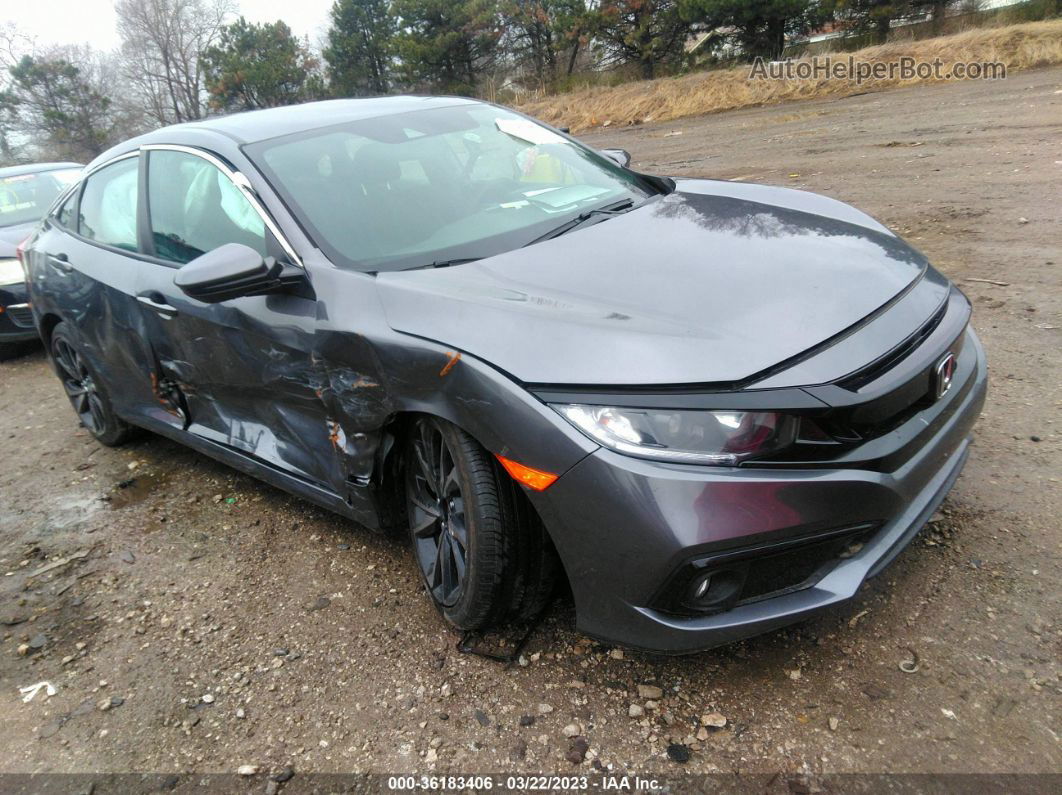 2020 Honda Civic Sport  Gray vin: 19XFC2F89LE026456