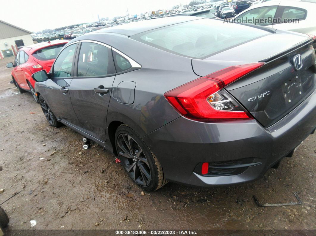 2020 Honda Civic Sport  Gray vin: 19XFC2F89LE026456