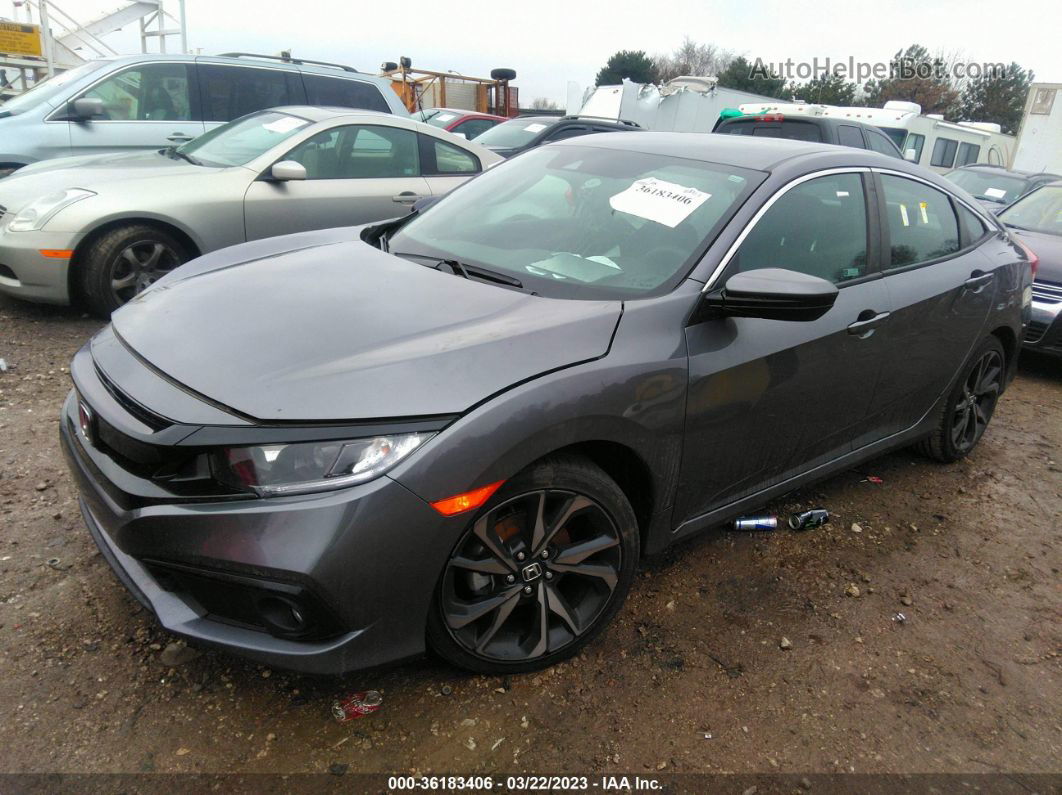 2020 Honda Civic Sport  Gray vin: 19XFC2F89LE026456