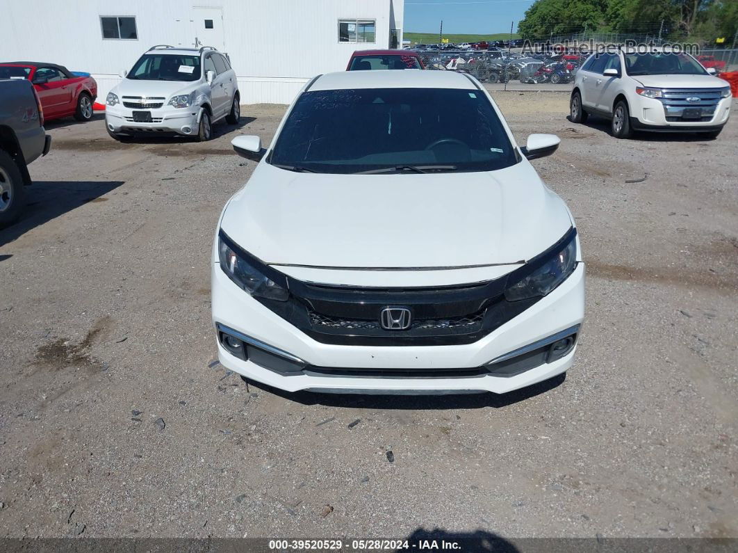 2020 Honda Civic Sport White vin: 19XFC2F89LE200431