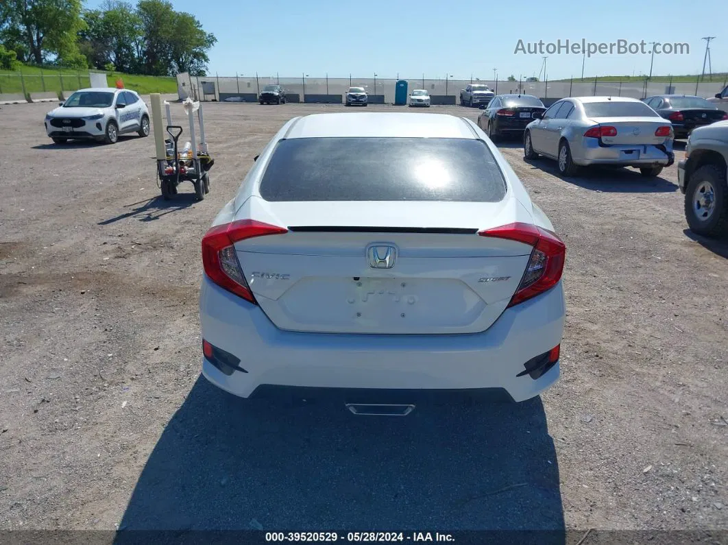 2020 Honda Civic Sport White vin: 19XFC2F89LE200431