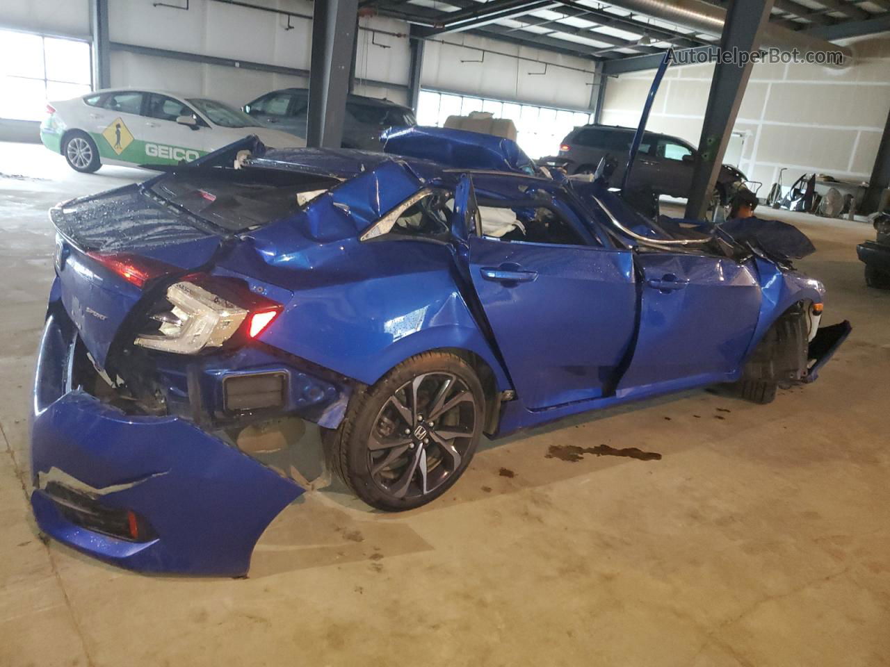 2020 Honda Civic Sport Blue vin: 19XFC2F89LE202938