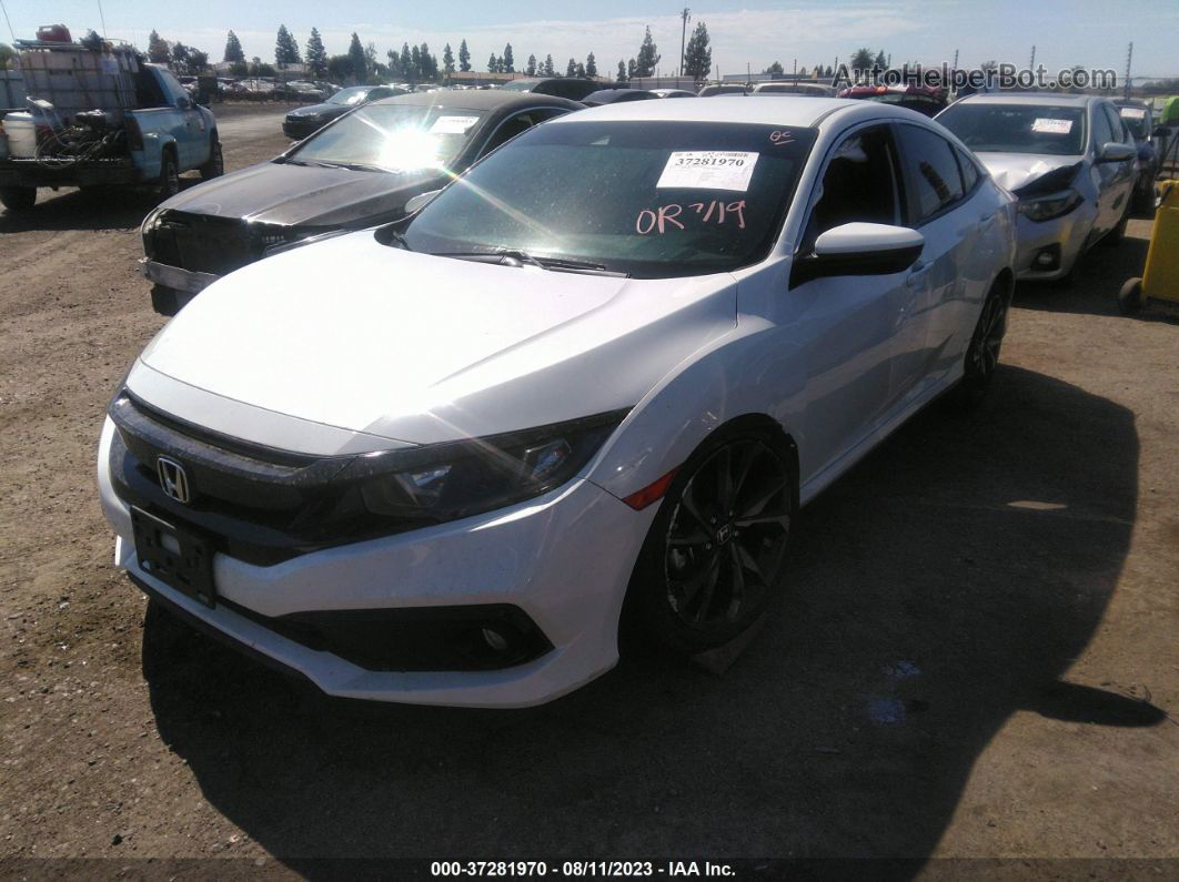 2020 Honda Civic Sedan Sport Белый vin: 19XFC2F89LE204236