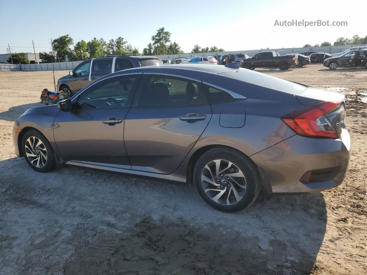 2017 Honda Civic Ex Gray vin: 19XFC2F8XHE030085