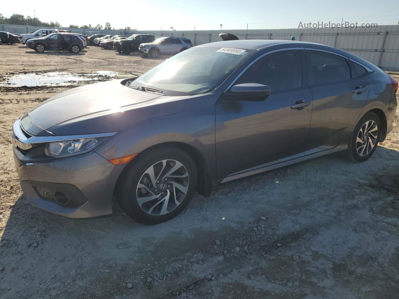 2017 Honda Civic Ex Gray vin: 19XFC2F8XHE030085