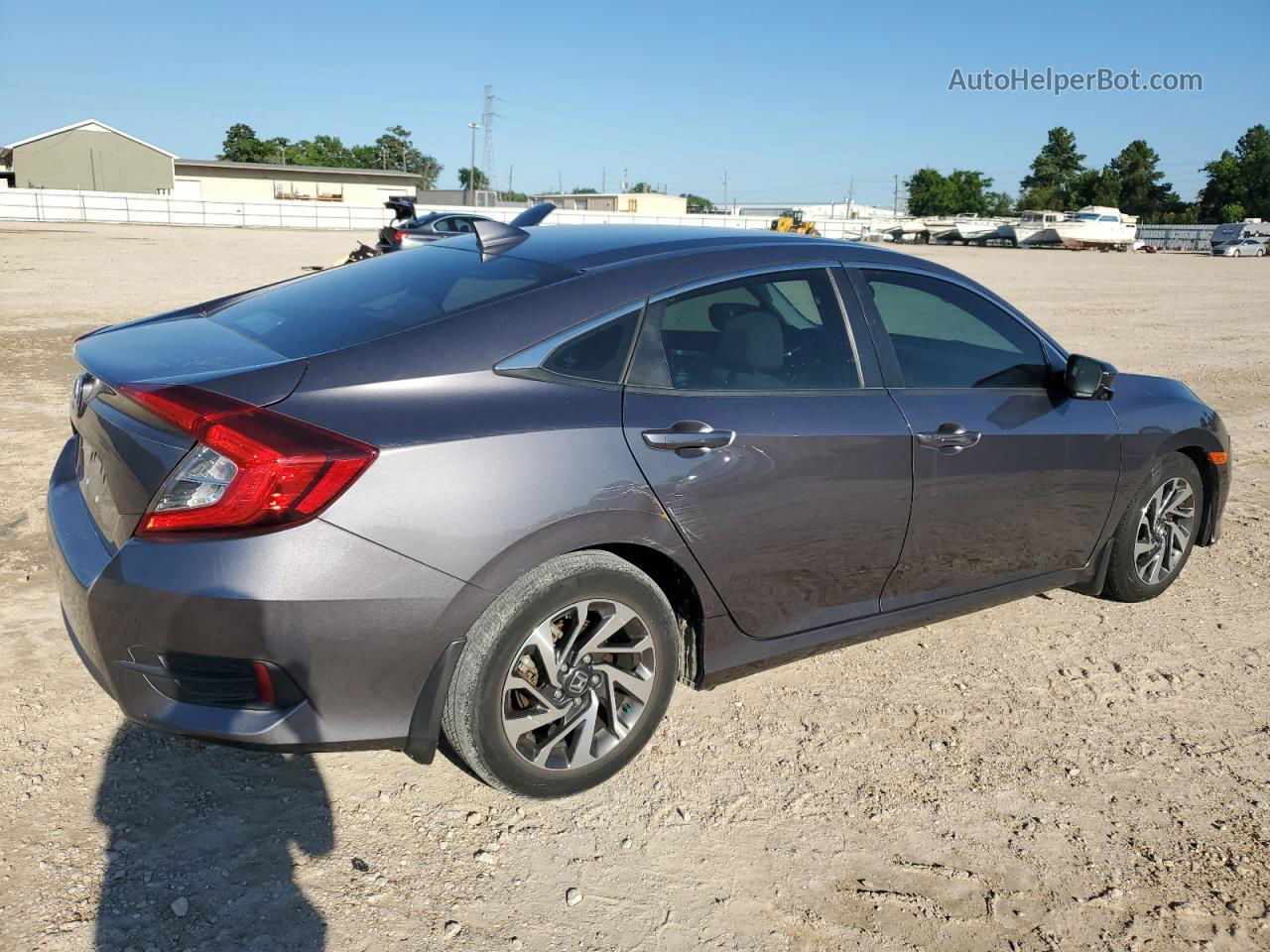 2017 Honda Civic Ex Gray vin: 19XFC2F8XHE030085