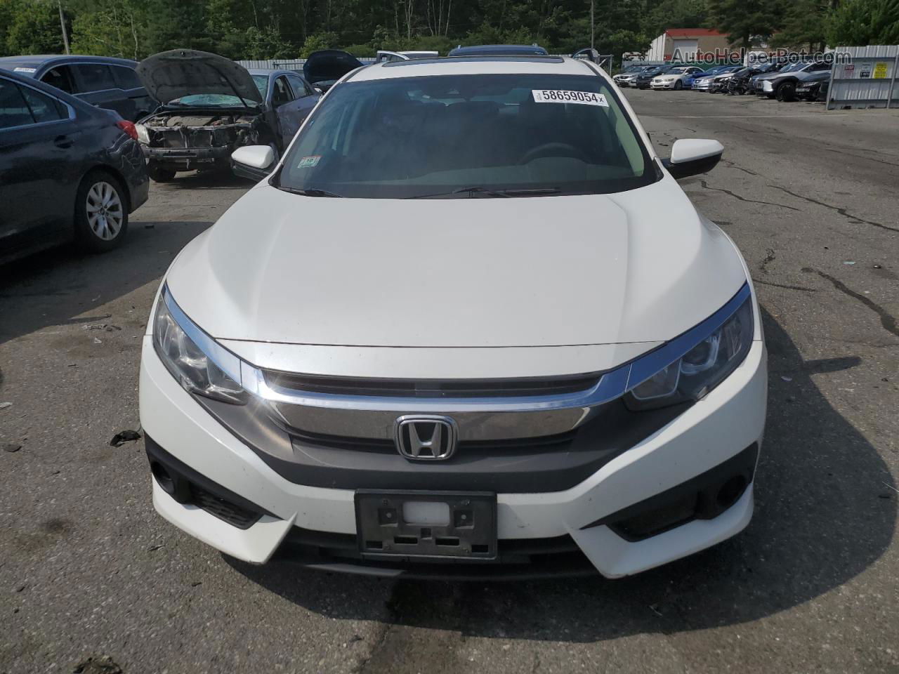 2017 Honda Civic Ex White vin: 19XFC2F8XHE213468