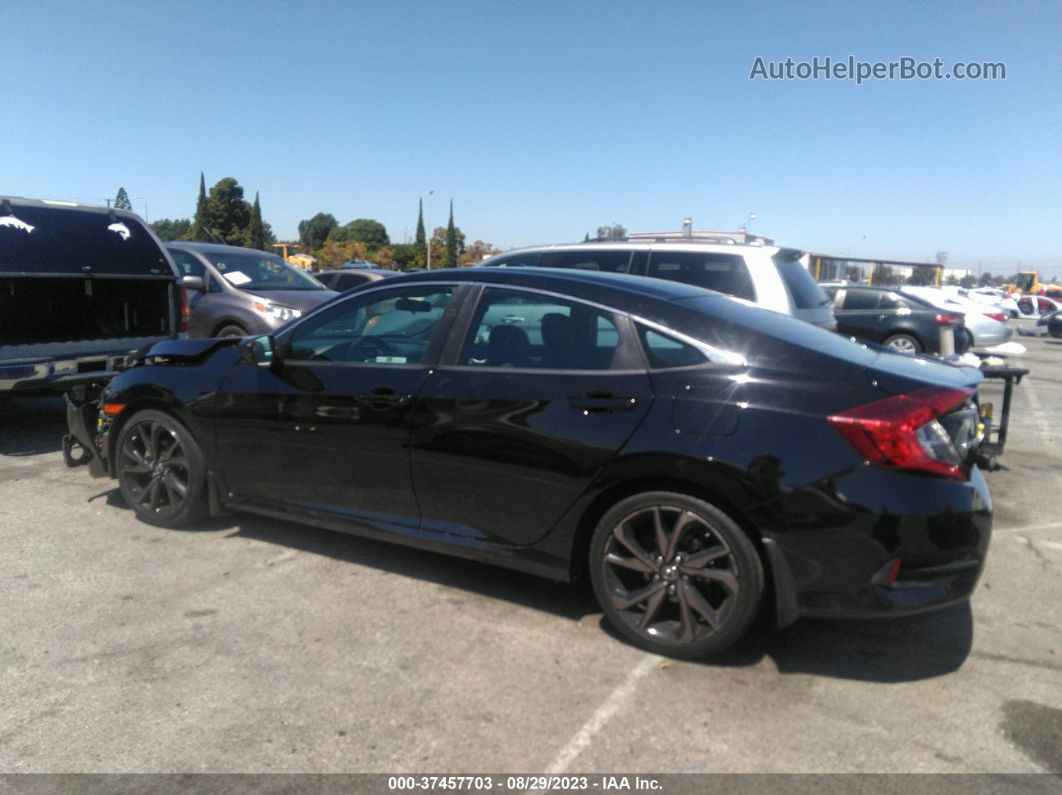 2019 Honda Civic Sedan Sport Black vin: 19XFC2F8XKE210688